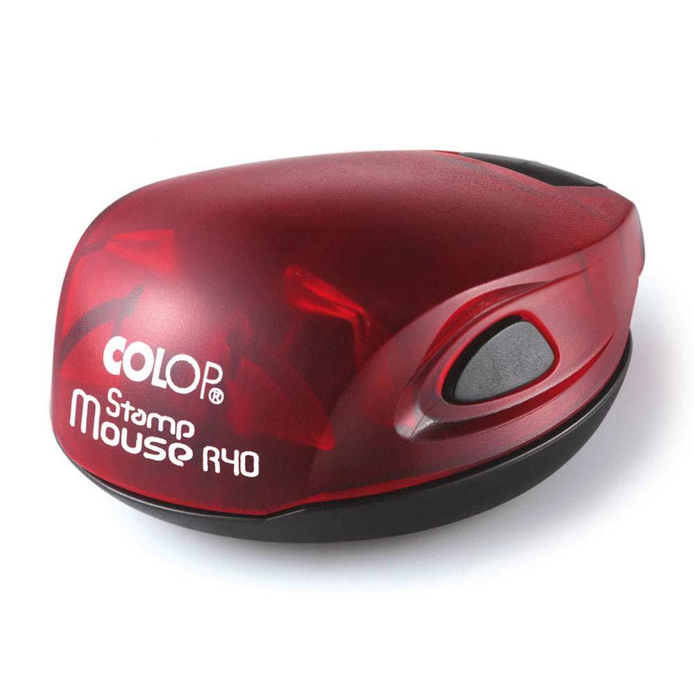 Colop Stamp Mouse 40 rund rot - rubin