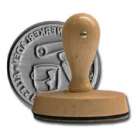 Holzstempel 80 mm rund Holzstempel 80 mm rund