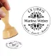 Ex Libris Stempel - Bücherstempel Rund 40mm diverse Motive 