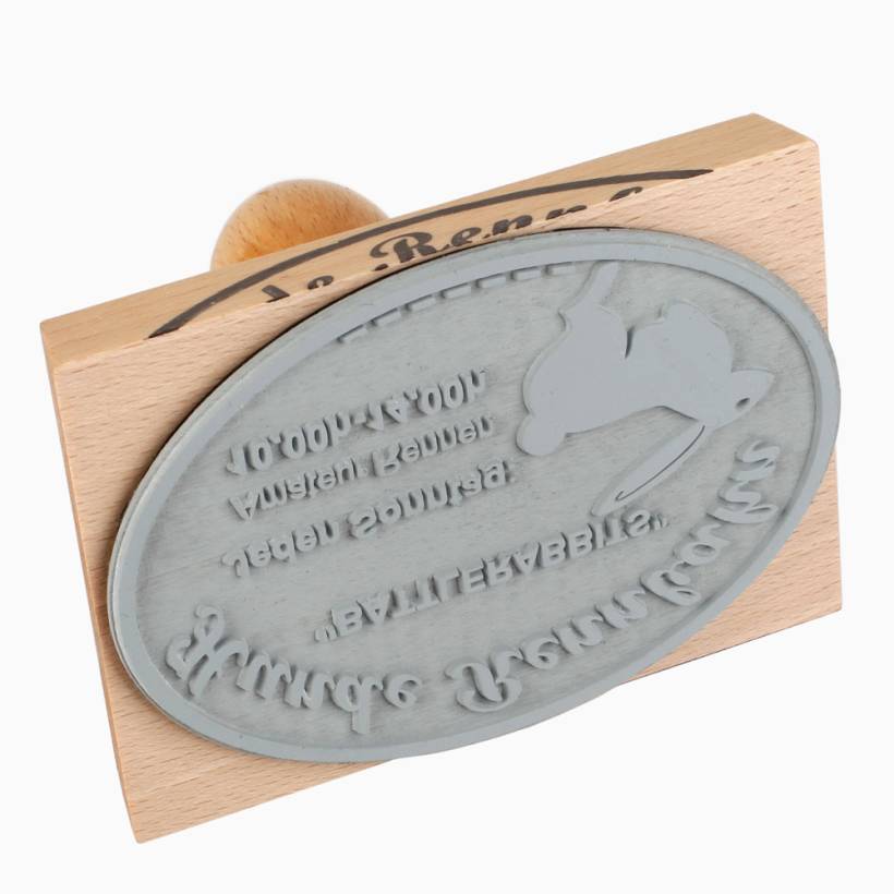 Holzstempel 110x80 mm oval Holzstempel 110x80 mm oval