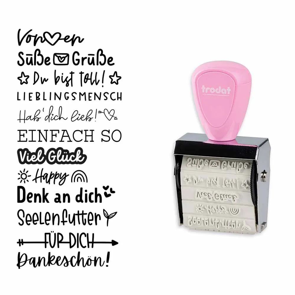 TRODAT Creative Mini Nette Botschaften+ Kissen Set 