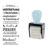 trodat® Creative Mini Stempel + Kissen Set  (Schulplaner)