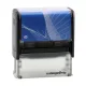 stempelfritz Personalisierter Adressstempel Gr.3 - Schwarz/Blau