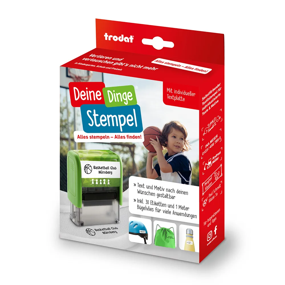 DeineDingeStempel mit individueller Textplatte DeineDingeStempel mit individueller Textplatte