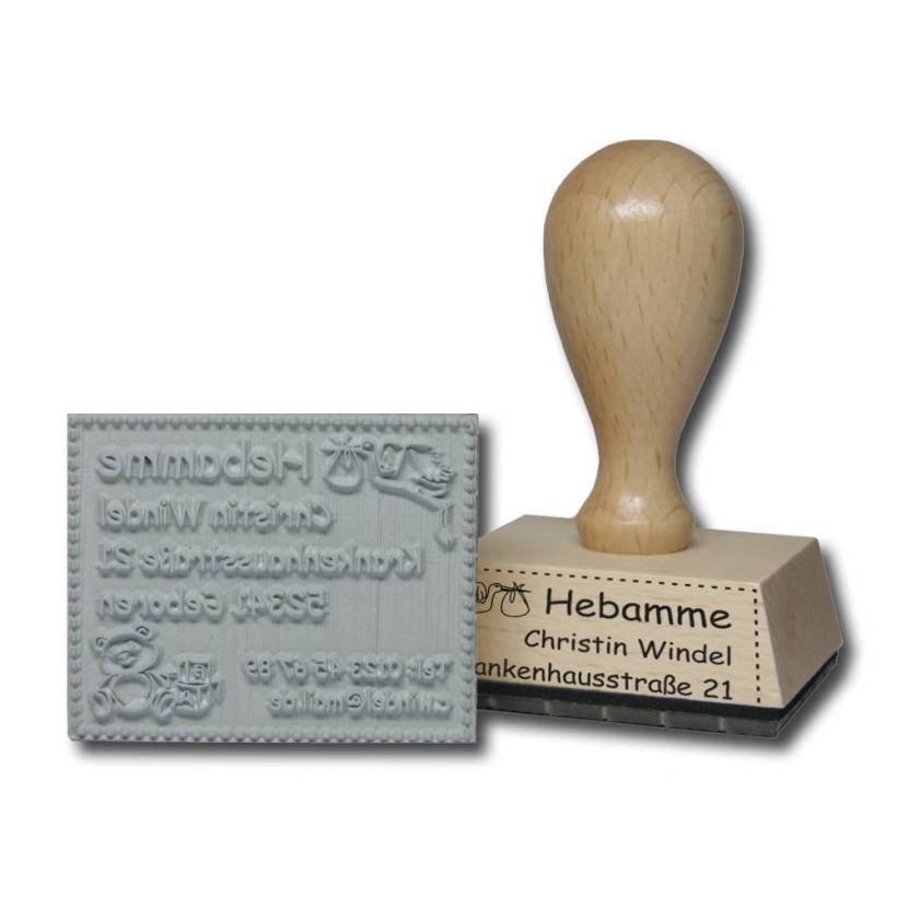 Holzstempel 60x40 mm Holzstempel 60x40 mm