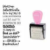 trodat® Creative Mini Stempel + Kissen Set (Nette Botschaften)