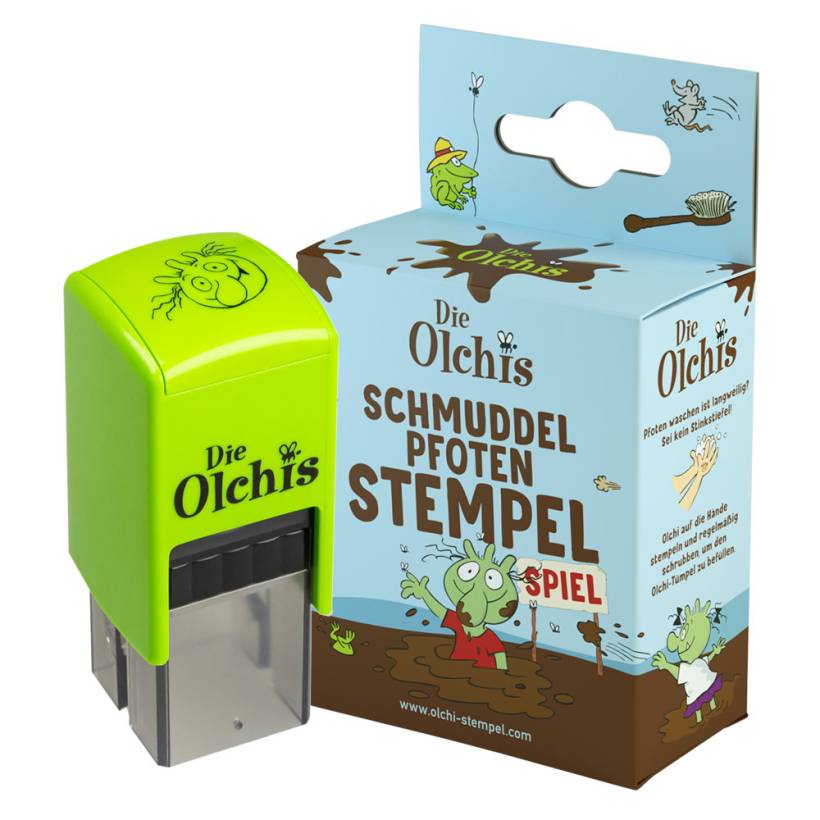 Trodat Schmuddelpfoten-Stempel für Mädchen mit Verpackung