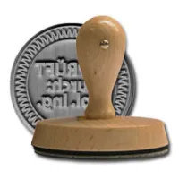 Holzstempel 90 mm rund Holzstempel 90 mm rund