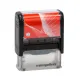 stempelfritz Personalisierter Adressstempel Gr.2 - Schwarz/Rot