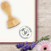 Ex Libris Stempel - Bücherstempel Rund 40mm diverse Motive