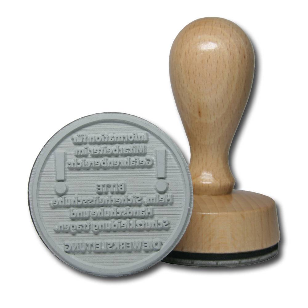Holzstempel 50 mm rund Holzstempel 50 mm rund