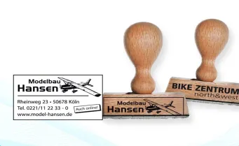Holzstempel eckig